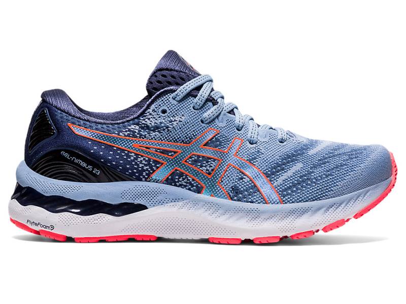 Sapatilhas Running Asics GEL-NIMBUS 23 Mulher Luz Azuis, 0531A604.493